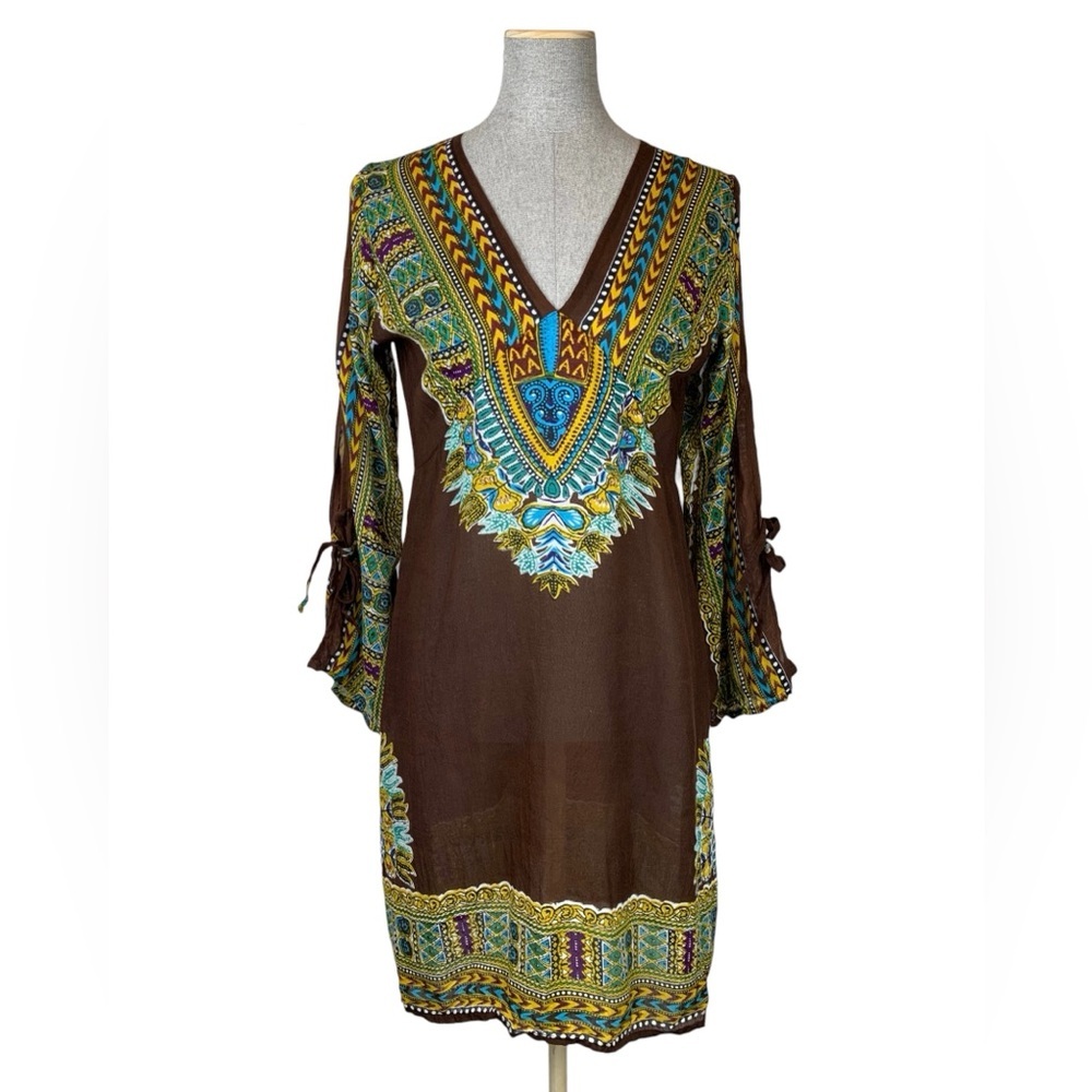 Ocean Queen Dress‎ Small Coverup Boho Festival 70s Earth Goddess Vibes